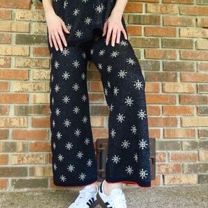 FINAL SALE Zara Captain’s Wheel Sparkle Pants